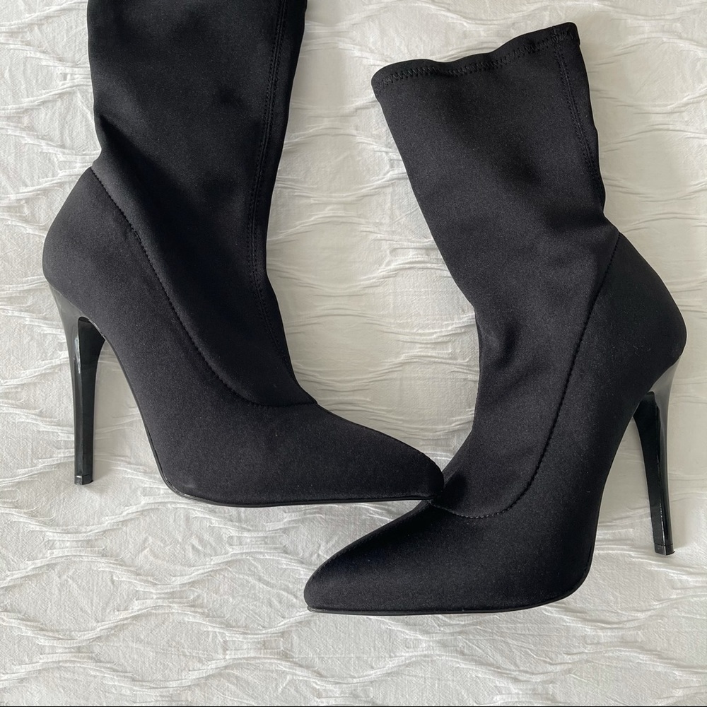 Call It Spring Hailassi Black Sock Booties 7 - image 3